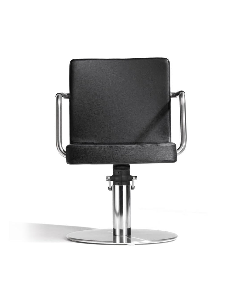 Brother - Black styling chair with chrome round base